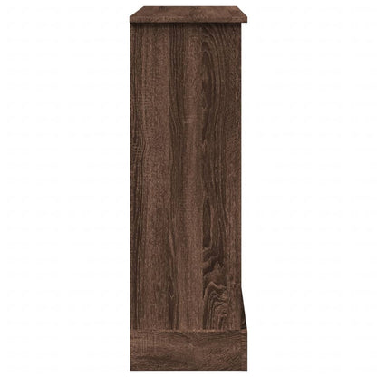 vidaXL Fireplace Surround Brown Oak 90x30x90 cm Engineered Wood