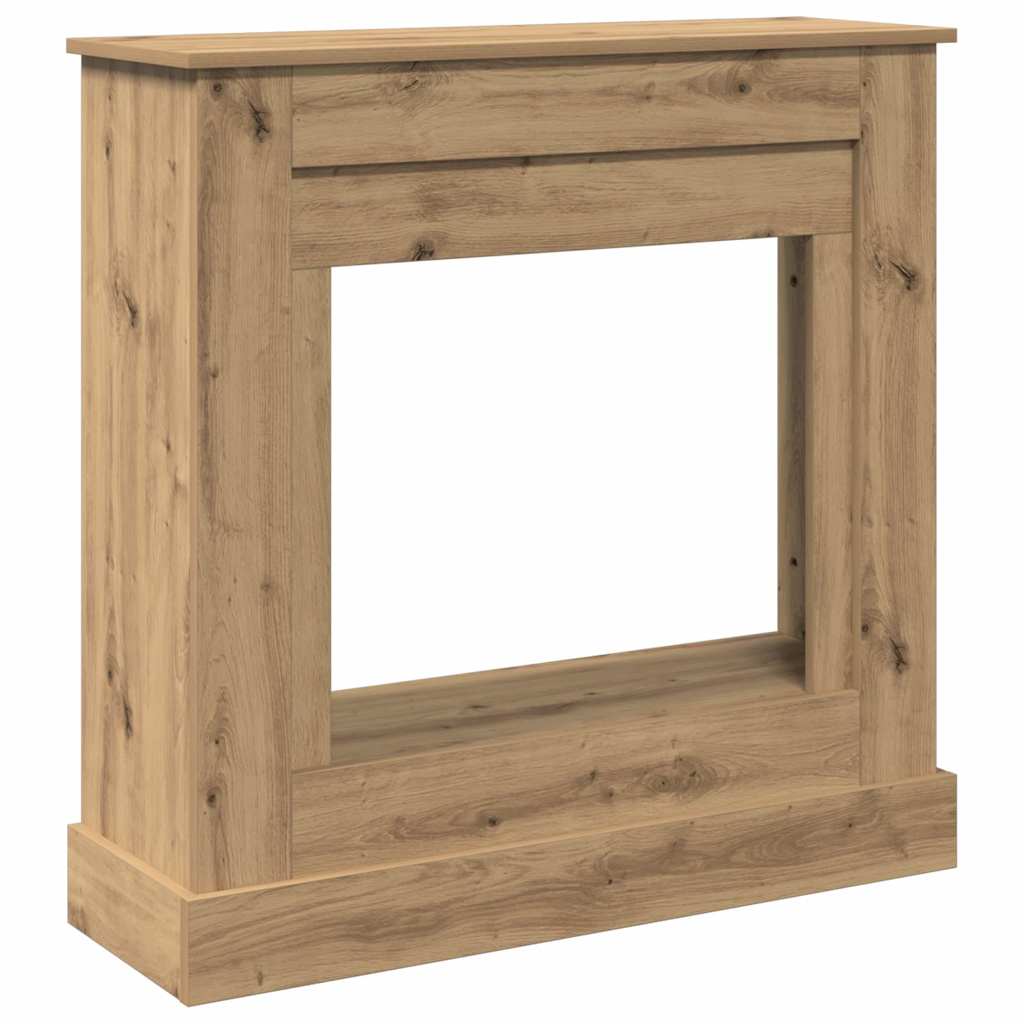 vidaXL Fireplace Surround Artisan Oak 90x30x90 cm Engineered Wood