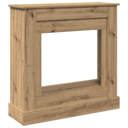 vidaXL Fireplace Surround Artisan Oak 90x30x90 cm Engineered Wood
