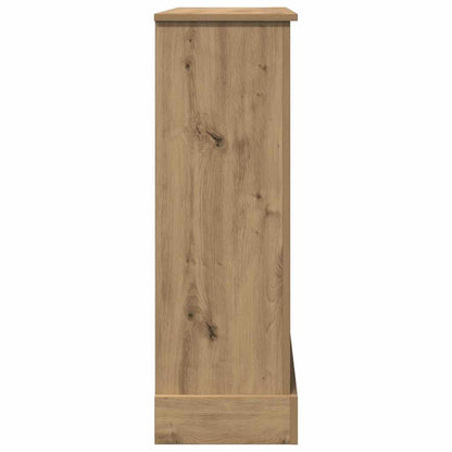 vidaXL Fireplace Surround Artisan Oak 90x30x90 cm Engineered Wood