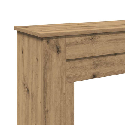 vidaXL Fireplace Surround Artisan Oak 90x30x90 cm Engineered Wood