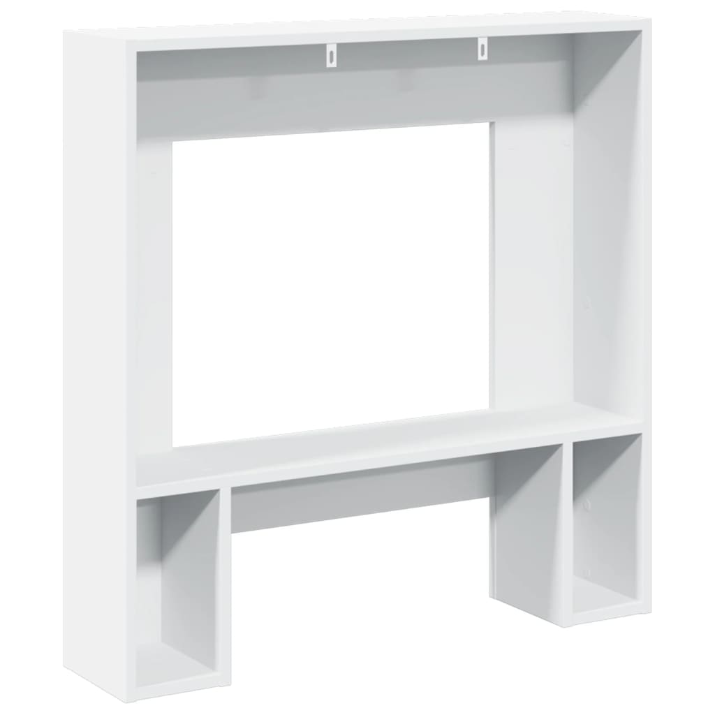 vidaXL Fireplace Surround White 81x18x82 cm Engineered Wood