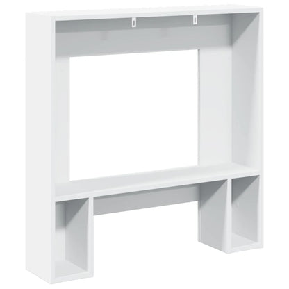 vidaXL Fireplace Surround White 81x18x82 cm Engineered Wood