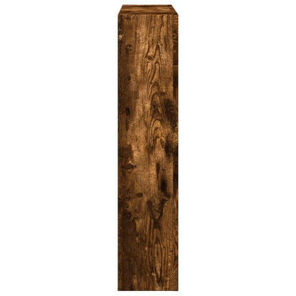 vidaXL Fireplace Surround Smoked Oak 81x18x82 cm Engineered Wood