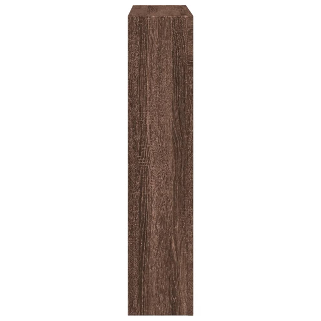 vidaXL Fireplace Surround Brown Oak 81x18x82 cm Engineered Wood