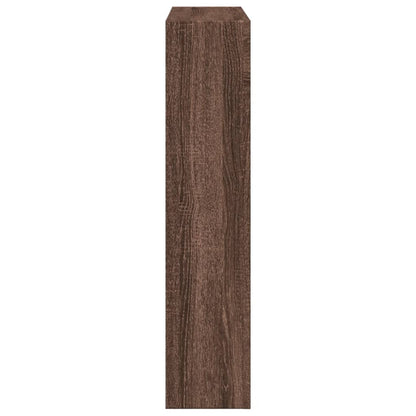 vidaXL Fireplace Surround Brown Oak 81x18x82 cm Engineered Wood