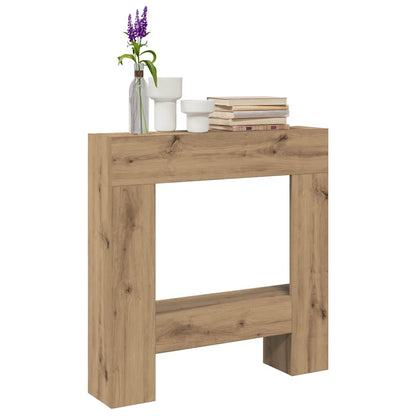 vidaXL Fireplace Surround Artisan Oak 81x18x82 cm Engineered Wood