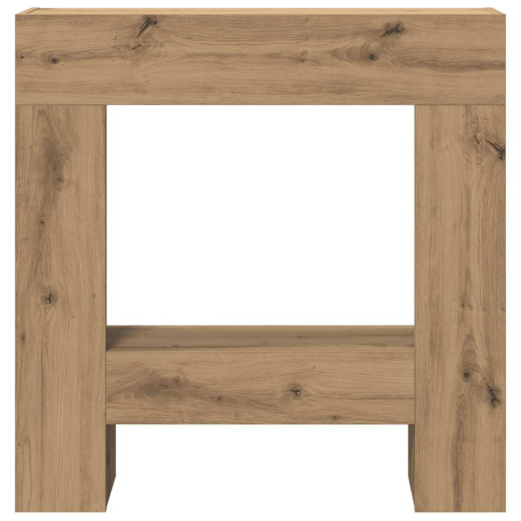 vidaXL Fireplace Surround Artisan Oak 81x18x82 cm Engineered Wood