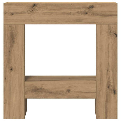 vidaXL Fireplace Surround Artisan Oak 81x18x82 cm Engineered Wood