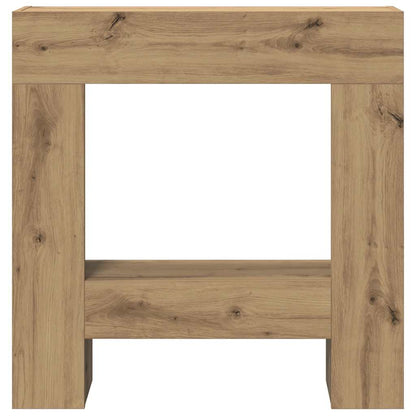 vidaXL Fireplace Surround Artisan Oak 81x18x82 cm Engineered Wood