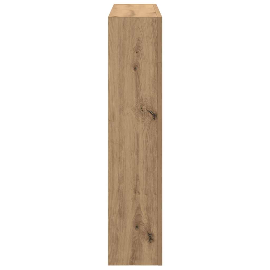 vidaXL Fireplace Surround Artisan Oak 81x18x82 cm Engineered Wood