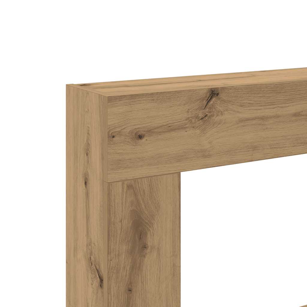 vidaXL Fireplace Surround Artisan Oak 81x18x82 cm Engineered Wood