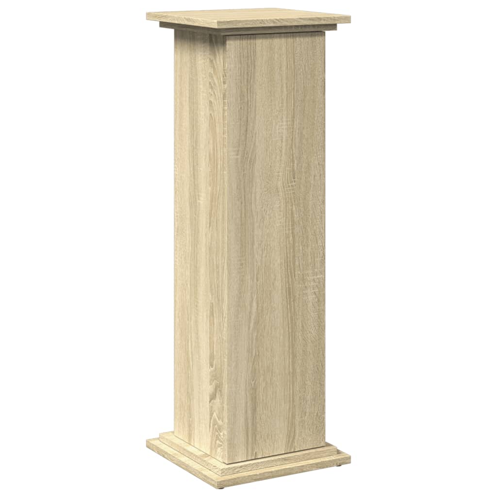vidaXL Display Stand with Storage Sonoma Oak 31x30x90 cm
