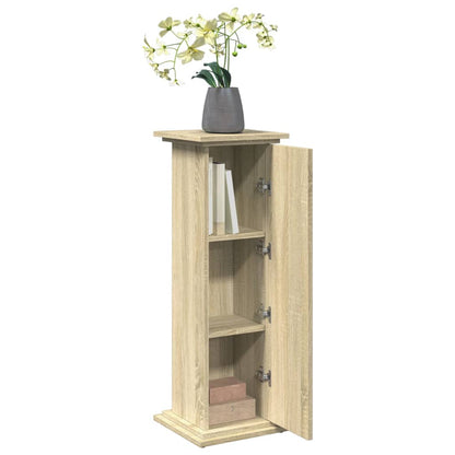 vidaXL Display Stand with Storage Sonoma Oak 31x30x90 cm