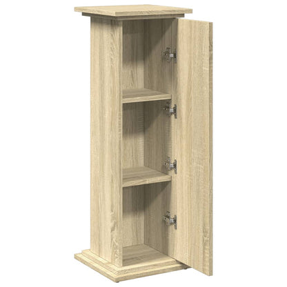 vidaXL Display Stand with Storage Sonoma Oak 31x30x90 cm
