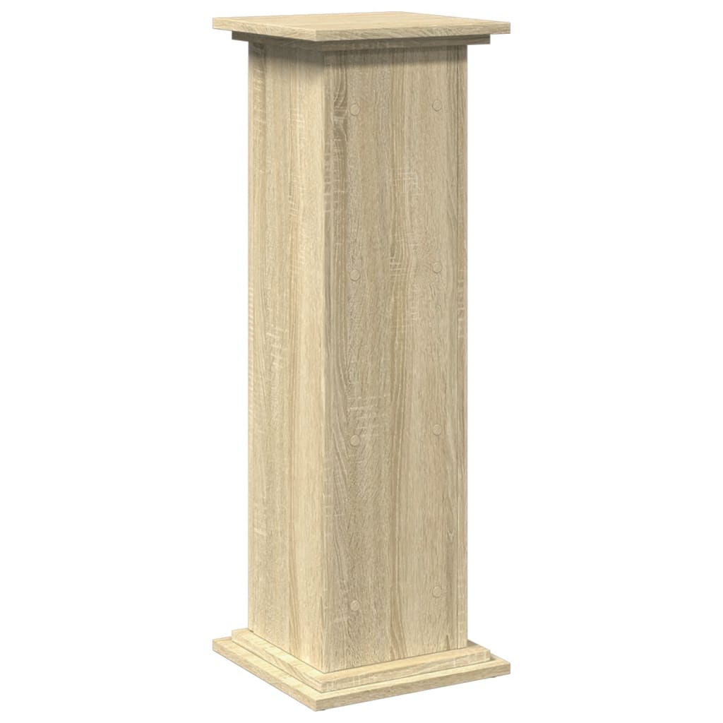 vidaXL Display Stand with Storage Sonoma Oak 31x30x90 cm