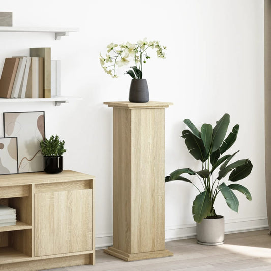 vidaXL Display Stand with Storage Sonoma Oak 31x30x90 cm