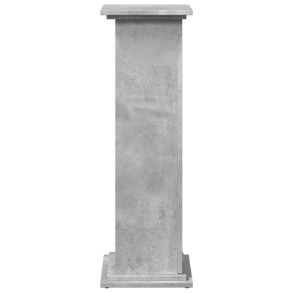 vidaXL Display Stand with Storage Concrete Grey 31x30x90 cm Engineered Wood
