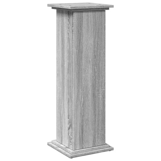 vidaXL Display St& with Storage Grey Sonoma 31x30x90 cm