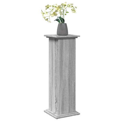 vidaXL Display St& with Storage Grey Sonoma 31x30x90 cm
