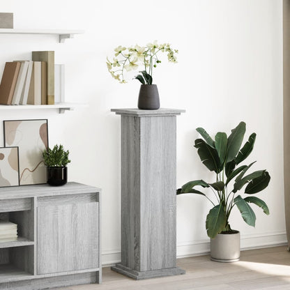 vidaXL Display St& with Storage Grey Sonoma 31x30x90 cm