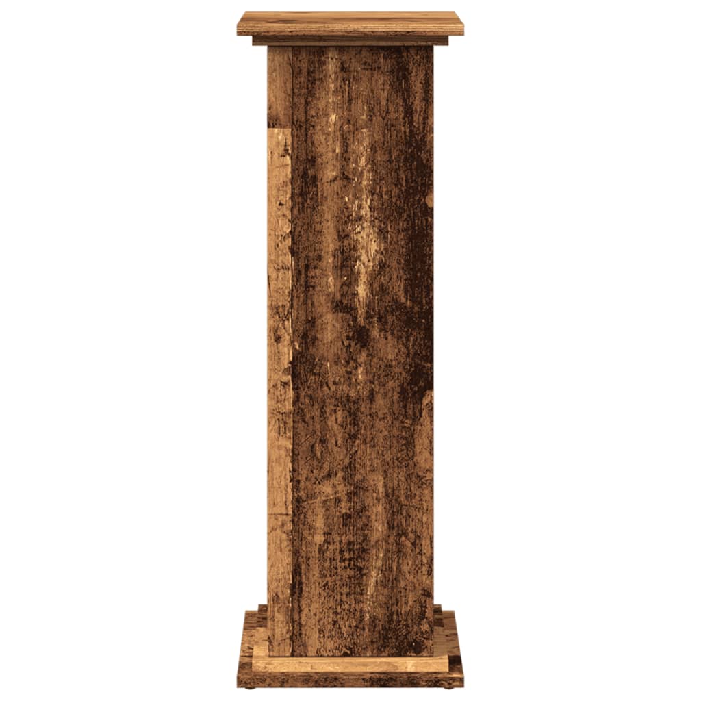 vidaXL Display Stand with Storage Old Wood 31x30x90 cm Engineered Wood