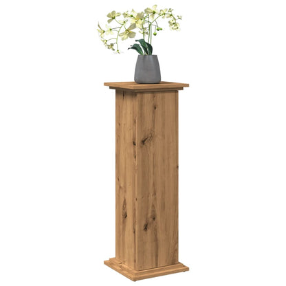 vidaXL Display Stand with Storage Artisan Oak 31x30x90 cm Engineered Wood