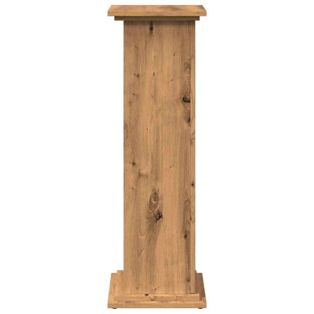 vidaXL Display Stand with Storage Artisan Oak 31x30x90 cm Engineered Wood
