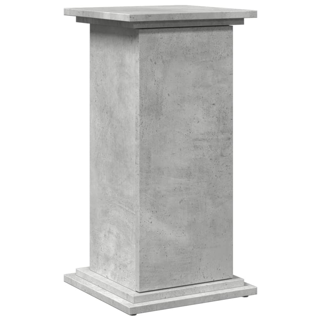 vidaXL Display Stand with Storage Concrete Grey 31x30x60 cm
