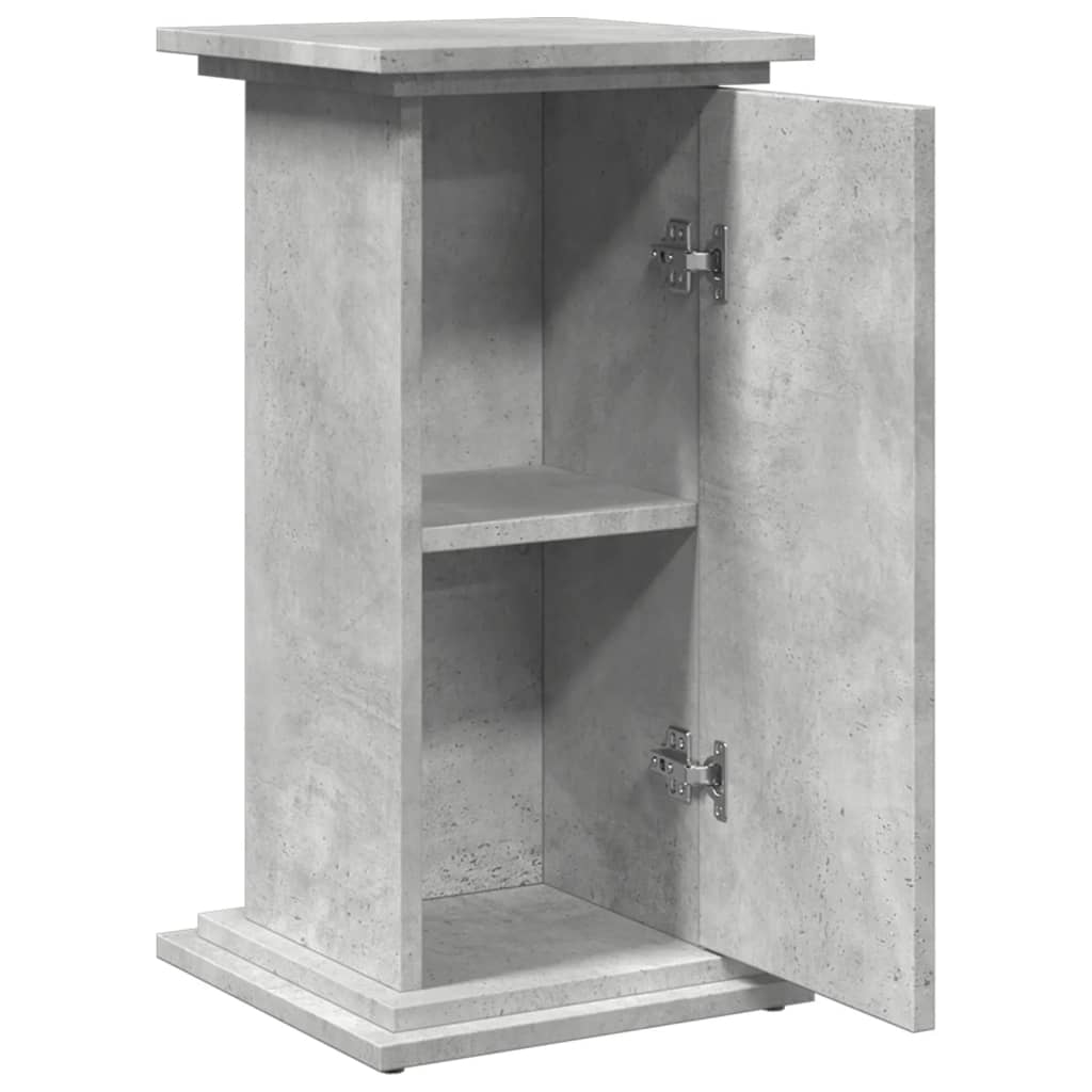 vidaXL Display Stand with Storage Concrete Grey 31x30x60 cm