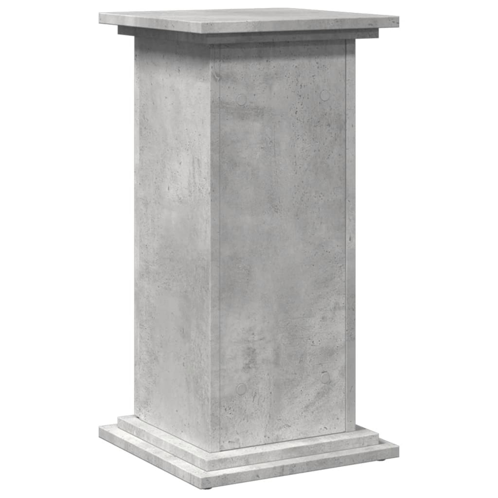 vidaXL Display Stand with Storage Concrete Grey 31x30x60 cm
