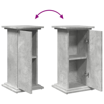 vidaXL Display Stand with Storage Concrete Grey 31x30x60 cm