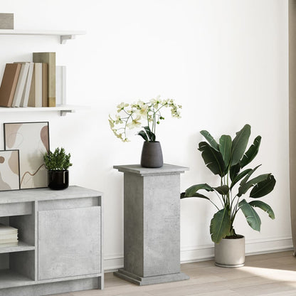 vidaXL Display Stand with Storage Concrete Grey 31x30x60 cm
