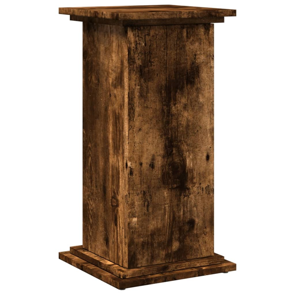 vidaXL Display Stand with Storage Smoked Oak 31x30x60 cm