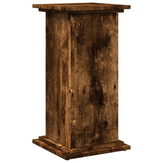 vidaXL Display Stand with Storage Smoked Oak 31x30x60 cm
