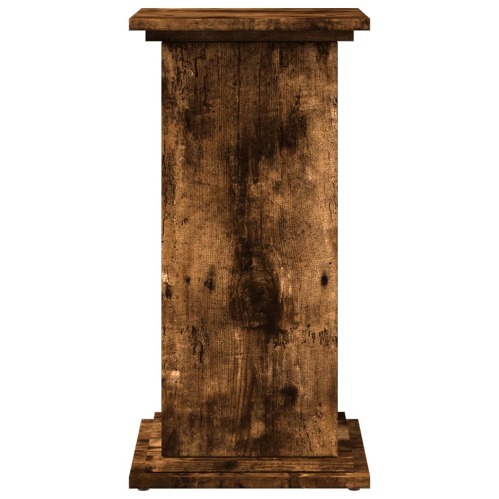vidaXL Display Stand with Storage Smoked Oak 31x30x60 cm