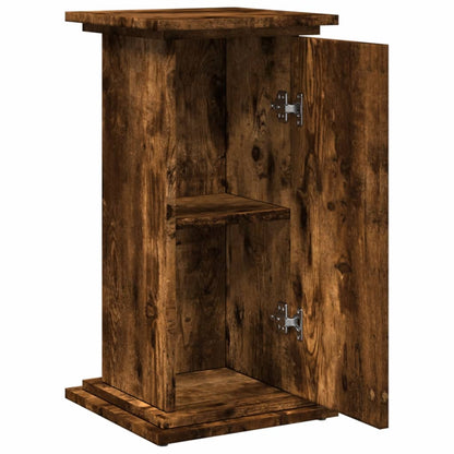 vidaXL Display Stand with Storage Smoked Oak 31x30x60 cm