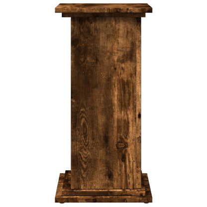 vidaXL Display Stand with Storage Smoked Oak 31x30x60 cm