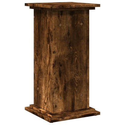 vidaXL Display Stand with Storage Smoked Oak 31x30x60 cm
