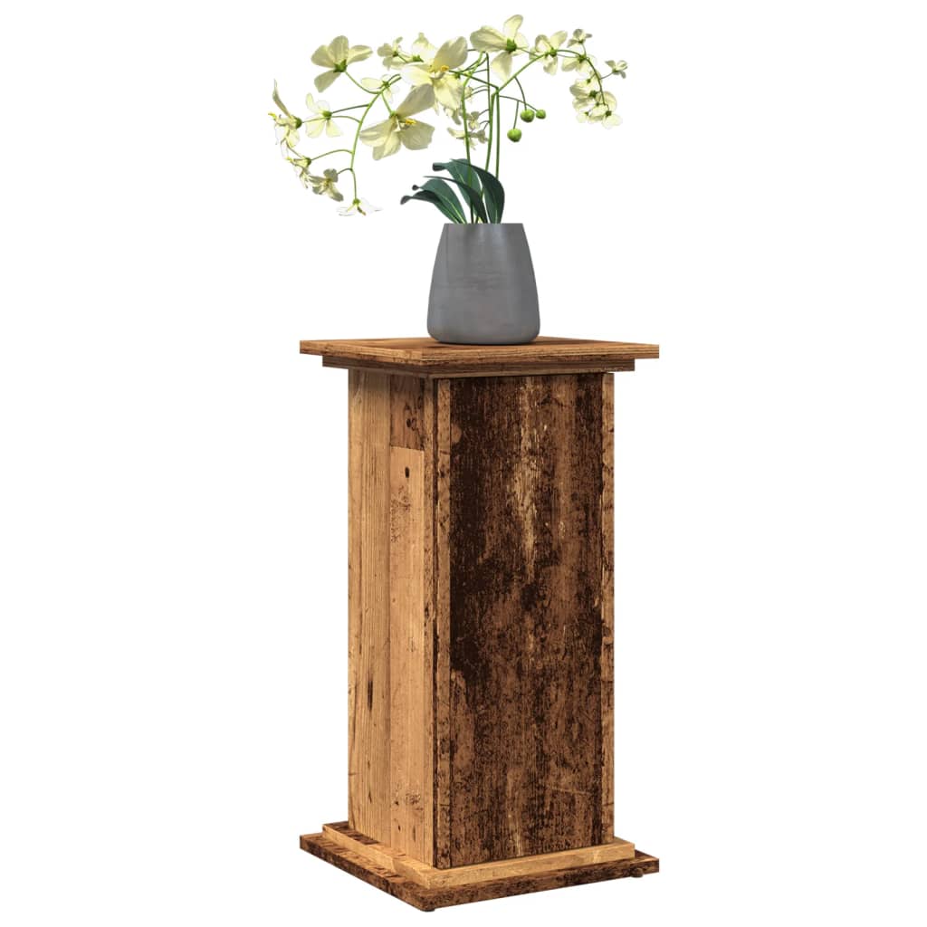 vidaXL Display Stand with Storage Old Wood 31x30x60 cm Engineered Wood