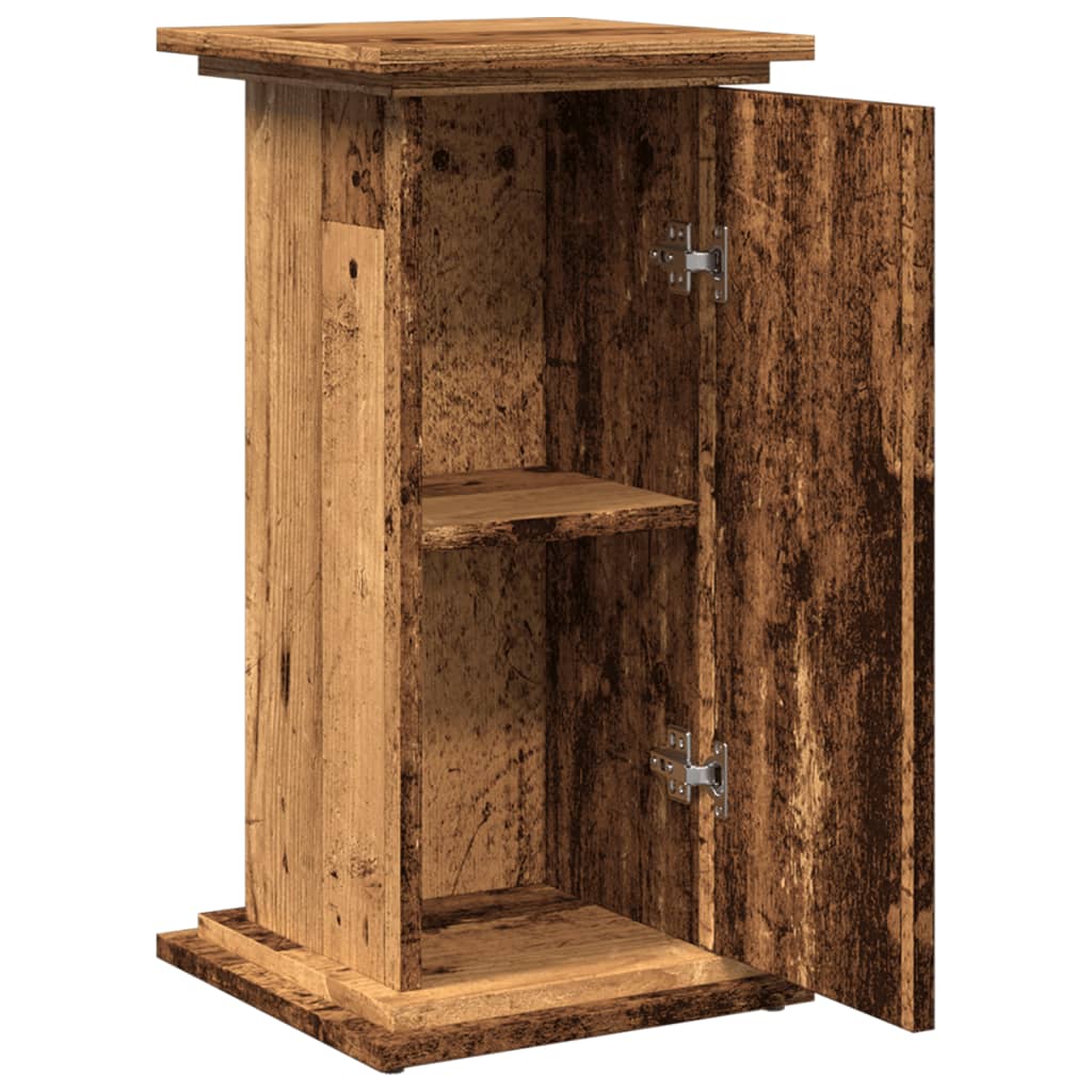 vidaXL Display Stand with Storage Old Wood 31x30x60 cm Engineered Wood
