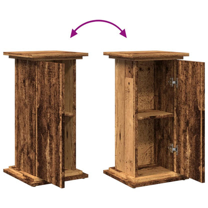 vidaXL Display Stand with Storage Old Wood 31x30x60 cm Engineered Wood