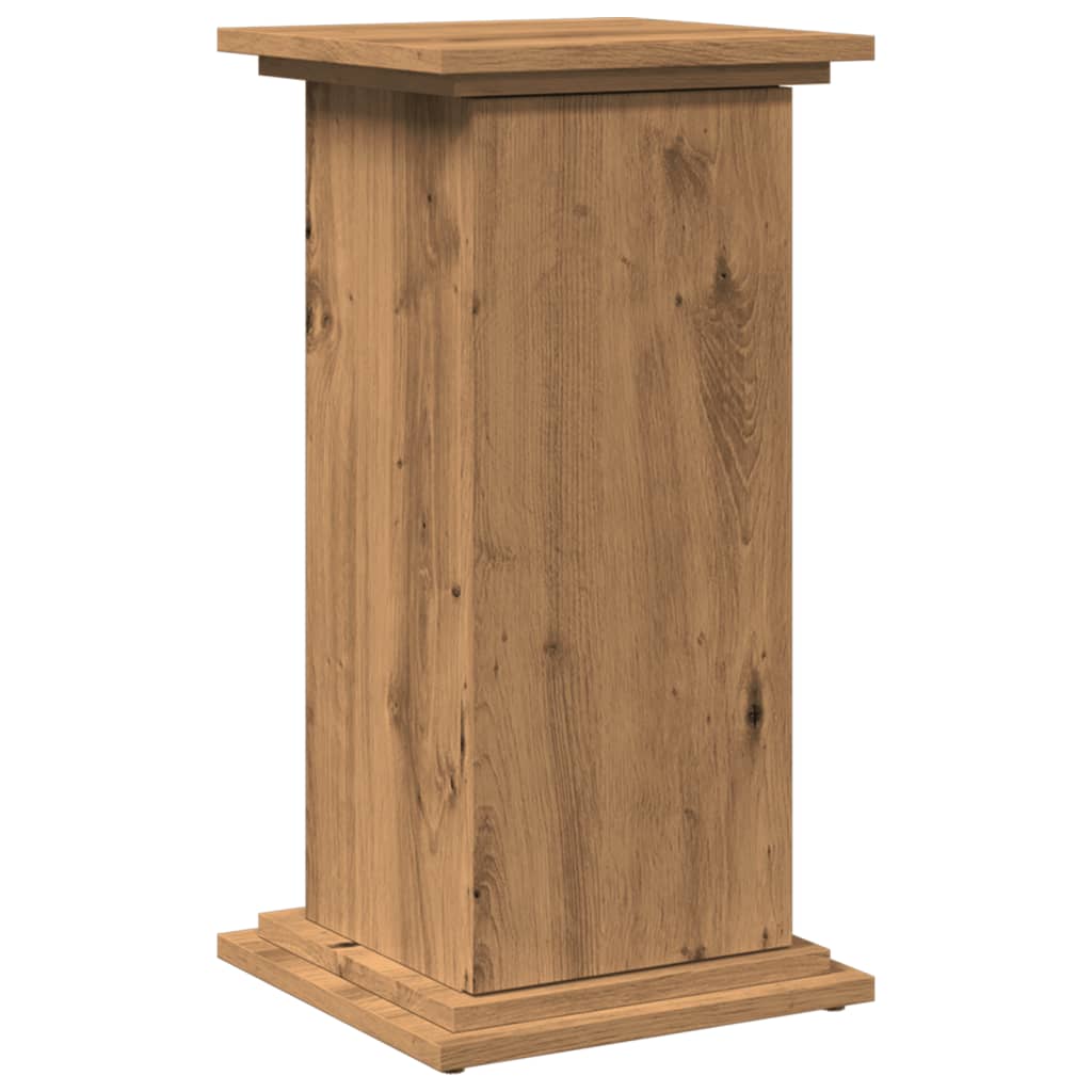 vidaXL Display St& with Storage Artisan Oak 31x30x60 cm