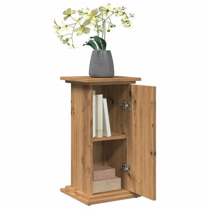 vidaXL Display St& with Storage Artisan Oak 31x30x60 cm