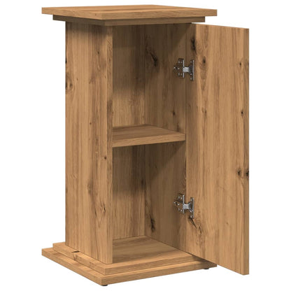 vidaXL Display St& with Storage Artisan Oak 31x30x60 cm
