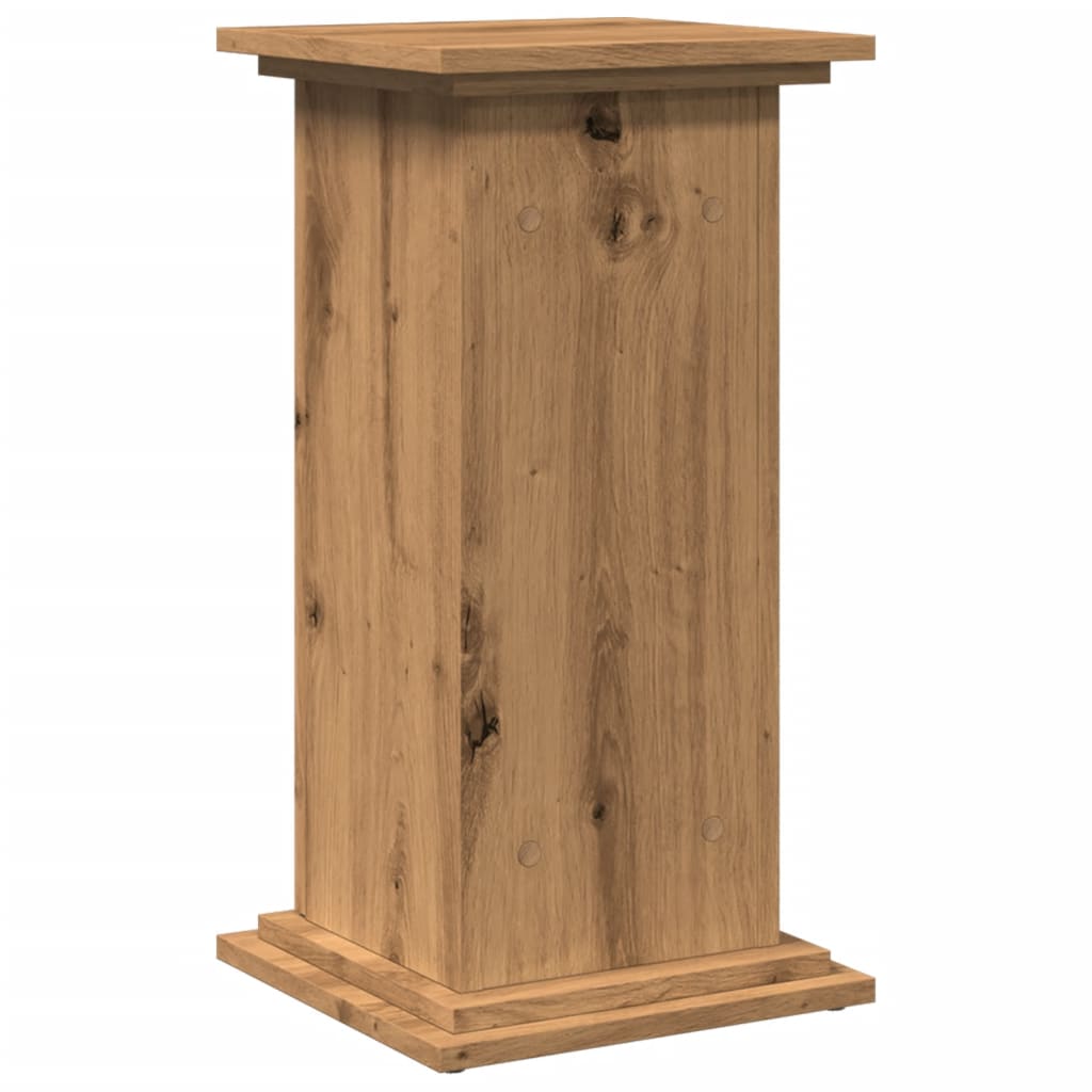 vidaXL Display St& with Storage Artisan Oak 31x30x60 cm