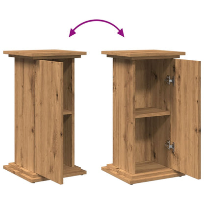 vidaXL Display St& with Storage Artisan Oak 31x30x60 cm