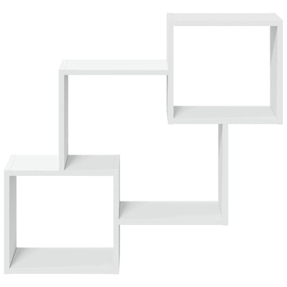 vidaXL Wall Cabinet 78x18x71 cm White Engineered Wood