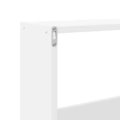 vidaXL Wall Cabinet 158x18x53 cm White Engineered Wood