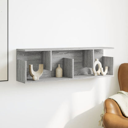 vidaXL Wall Cabinet 100x20x30 cm Grey Sonoma Engineered Wood